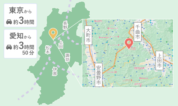 長野県横断 地方をつなぐ中心地