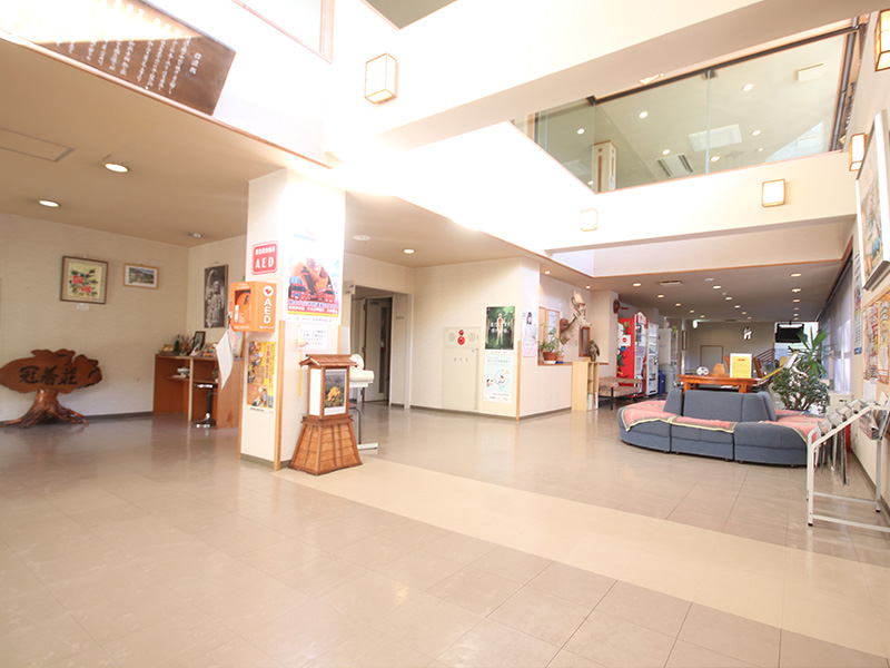 長野県 草湯温泉 旅館 草湯温泉荘 合宿 ロビー