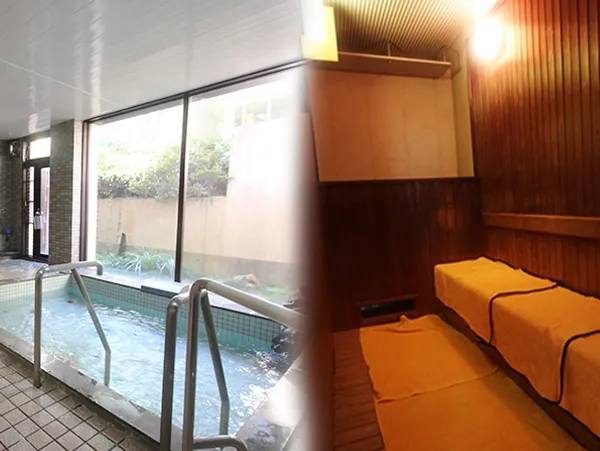 冠着荘 館内施設 合宿 温泉 サウナ 団体