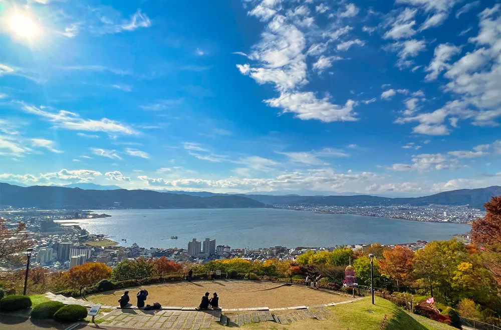長野県 諏訪市 立石公園